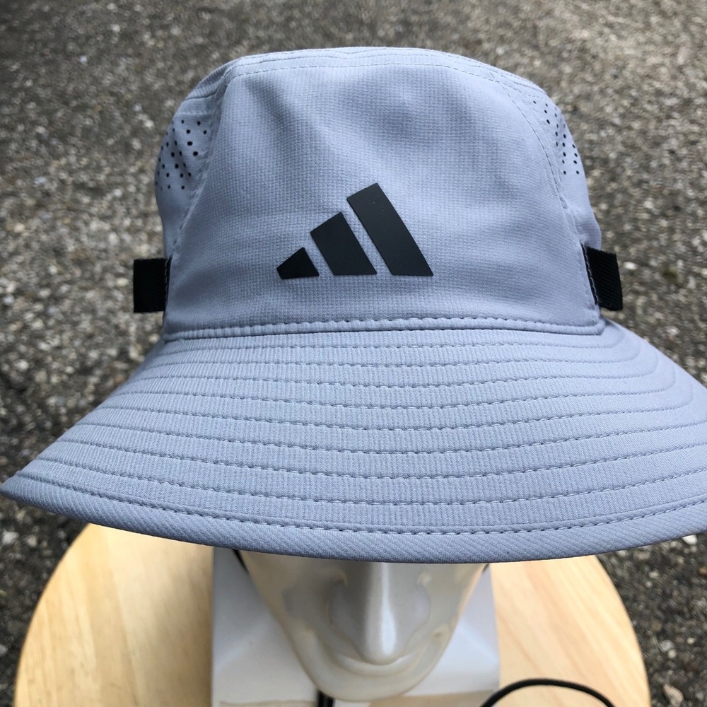Adidas ClimaCool Victory 5 Bucket Hat Mens L XL Gray Golf Performance Sun Bonnie